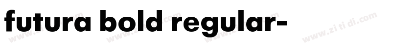 futura bold regular字体转换